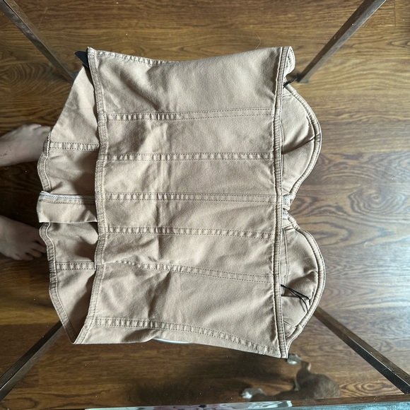 Alexander Wang Khaki and Leather Corset - Picture 4 of 6